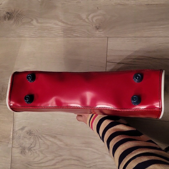 Y2k red pony vinyl bag - Picture 3 of 5